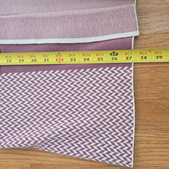 LIZ CLAIBORNE WOMEN'S MULTIPLE MAUVES AND WHITE LONG OPEN CARDIGAN SIZE LARGE - Picture 15 of 16